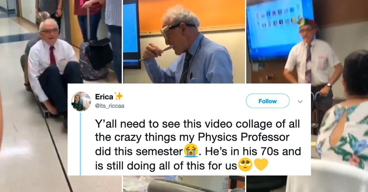 Virginia Physics Teacher Goes Mega-Viral After Student Posts Video Of All His Hilarious Classroom Antics