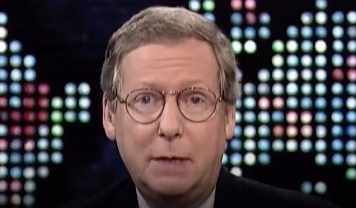 1999 Video of Mitch McConnell Calling for Witnesses in Bill Clinton's Impeachment Trial Comes Back to Haunt Him