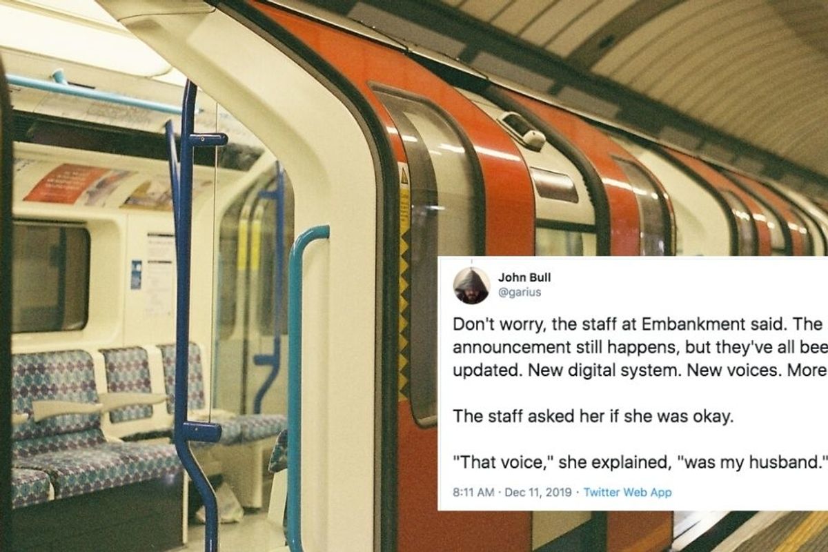A unique voice at a London subway stop remains as an act of kindness to a grieving widow
