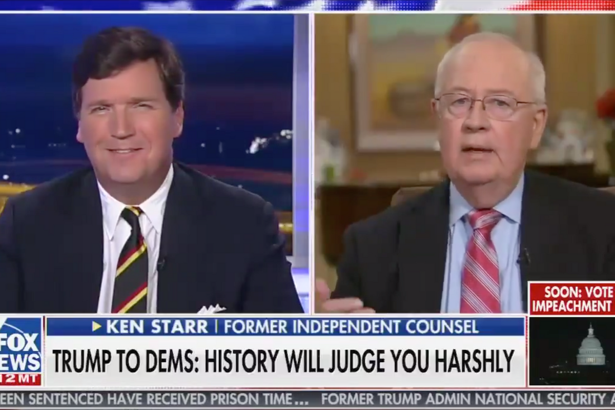 Ken Starr Declares Trump's Impeachment Invalid, And He Would Know