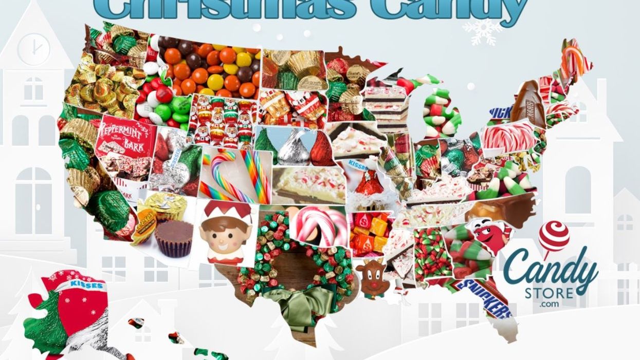 Here's which Christmas candy is most popular in every Southern state