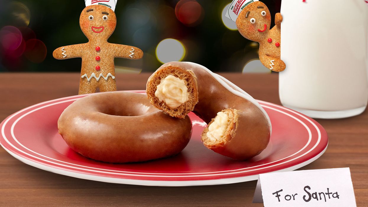 Krispy Kreme's gingerbread doughnuts are back just in time for Christmas