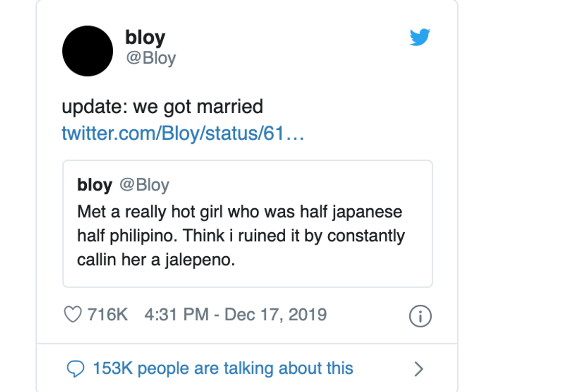 For a decade, a man's last tweet was a joke about a girl. 10 years later, he shared a happy ending.