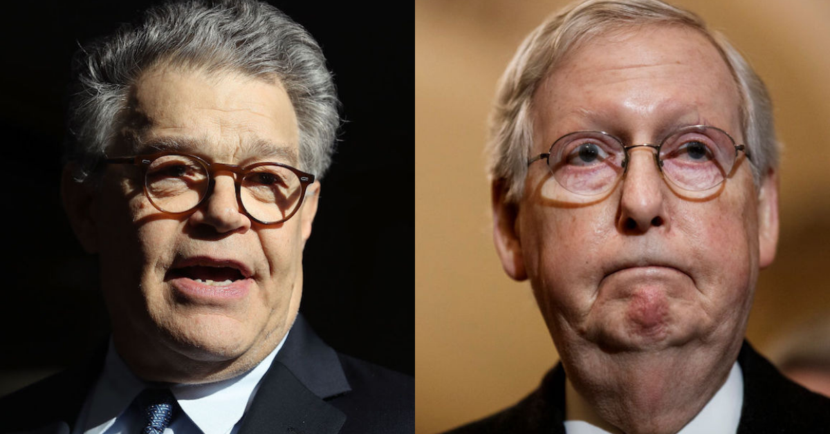 Al Franken Perfectly Slams Mitch McConnell's Hypocrisy for Accusing Democrats of 'Partisan Rage'