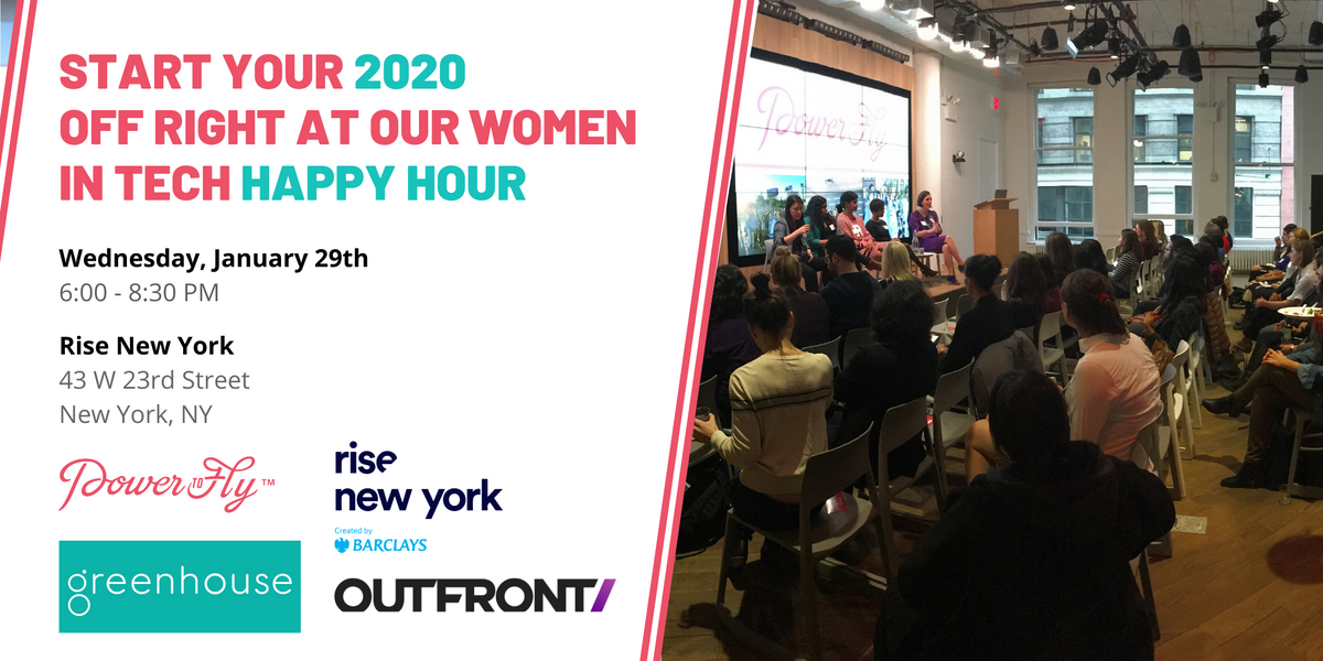 Start Your 2020 Off Right at Our Women in Tech Happy Hour