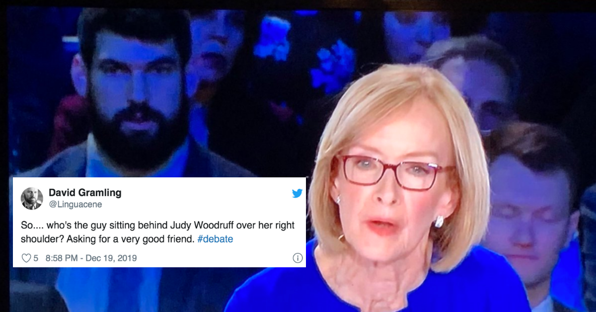 Bearded Guy Sitting Behind Debate Moderator Thanks 'Gay Twitter' For Making His Night After Being Dubbed 'Debate Daddy'