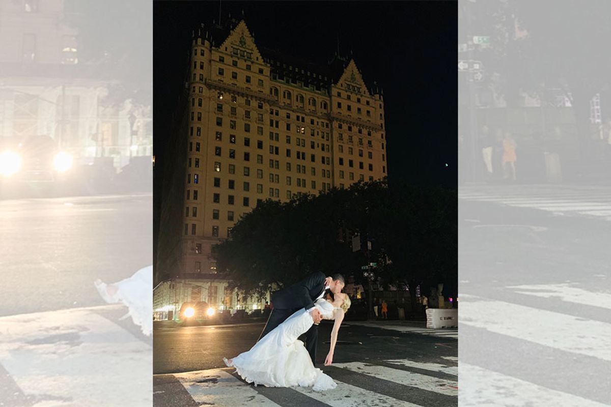 Couple didn't let the NYC blackout stop them from getting married