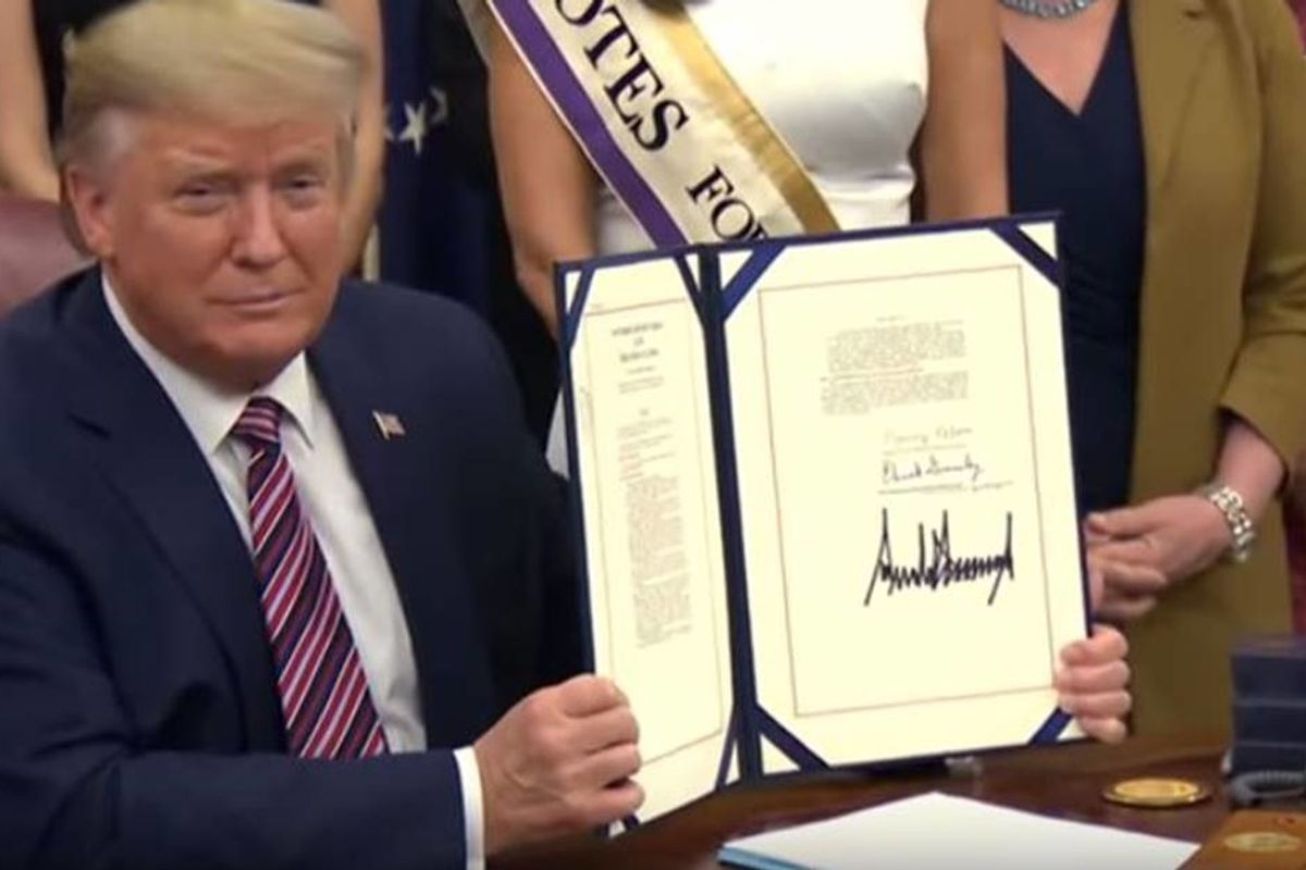 Trump is baffled that the 100-year anniversary of women's suffrage didn't 'happen sooner'