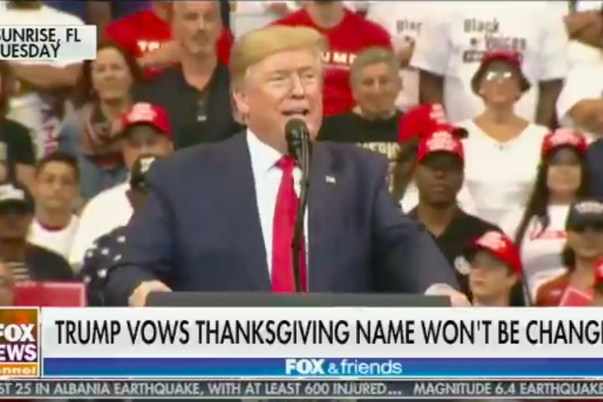 Trump's New Personal Vietnam Is His Made-Up War On Thanksgiving