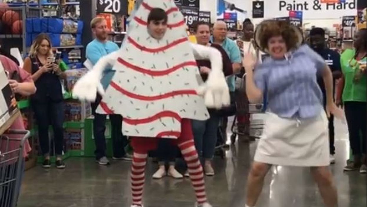 'Little Debbie' and 'Christmas Cake' entertain shoppers at Alabama Walmart with hilarious holiday dance