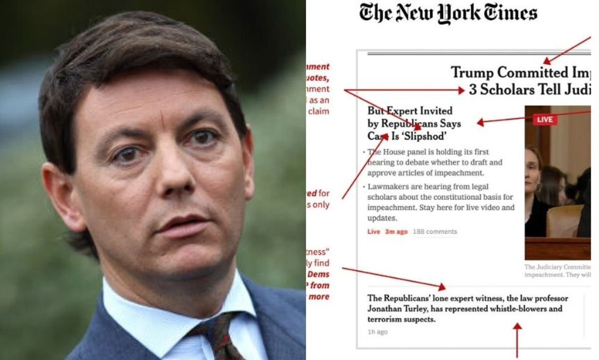 Trump Spokesman Tried to Shame The New York Times for 'Bias' in Impeachment Hearing Headlines, It Did Not Go Well