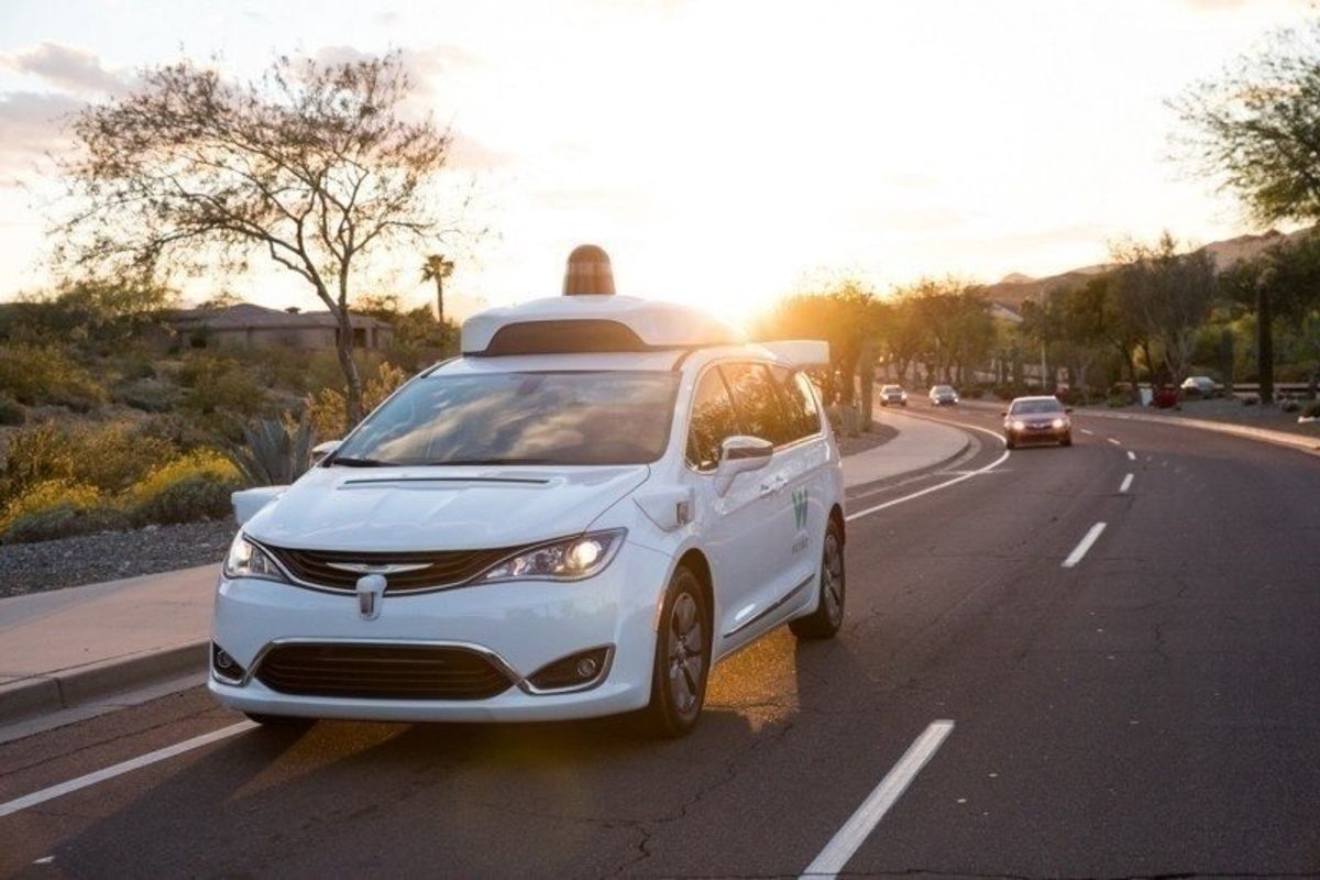 Waymo self-driving cab