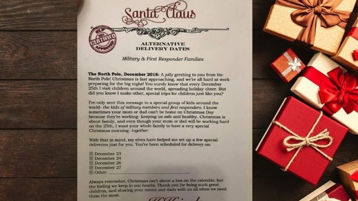 Texas mom creates 'elf-approved' letter rescheduling Christmas to help parents who work Dec. 25