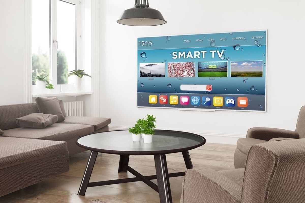 Smart TV stock image