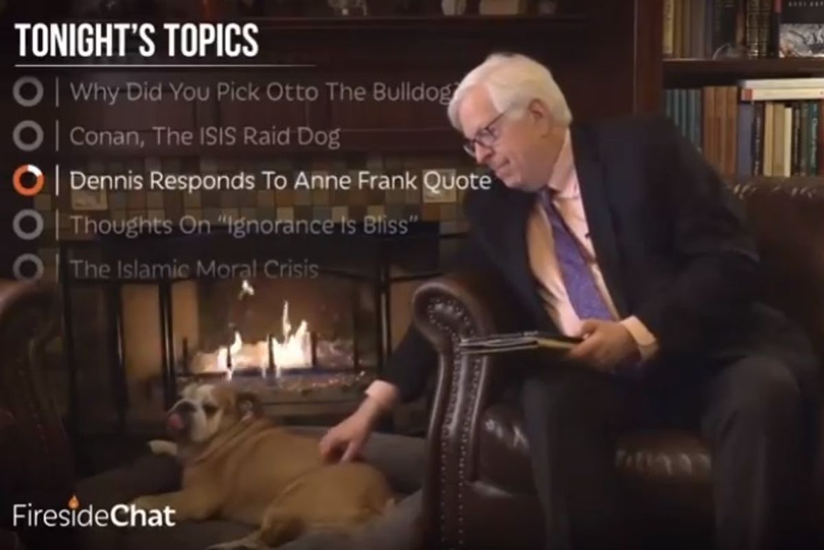 Dennis Prager Will Not Be Bullied By Anne Frank