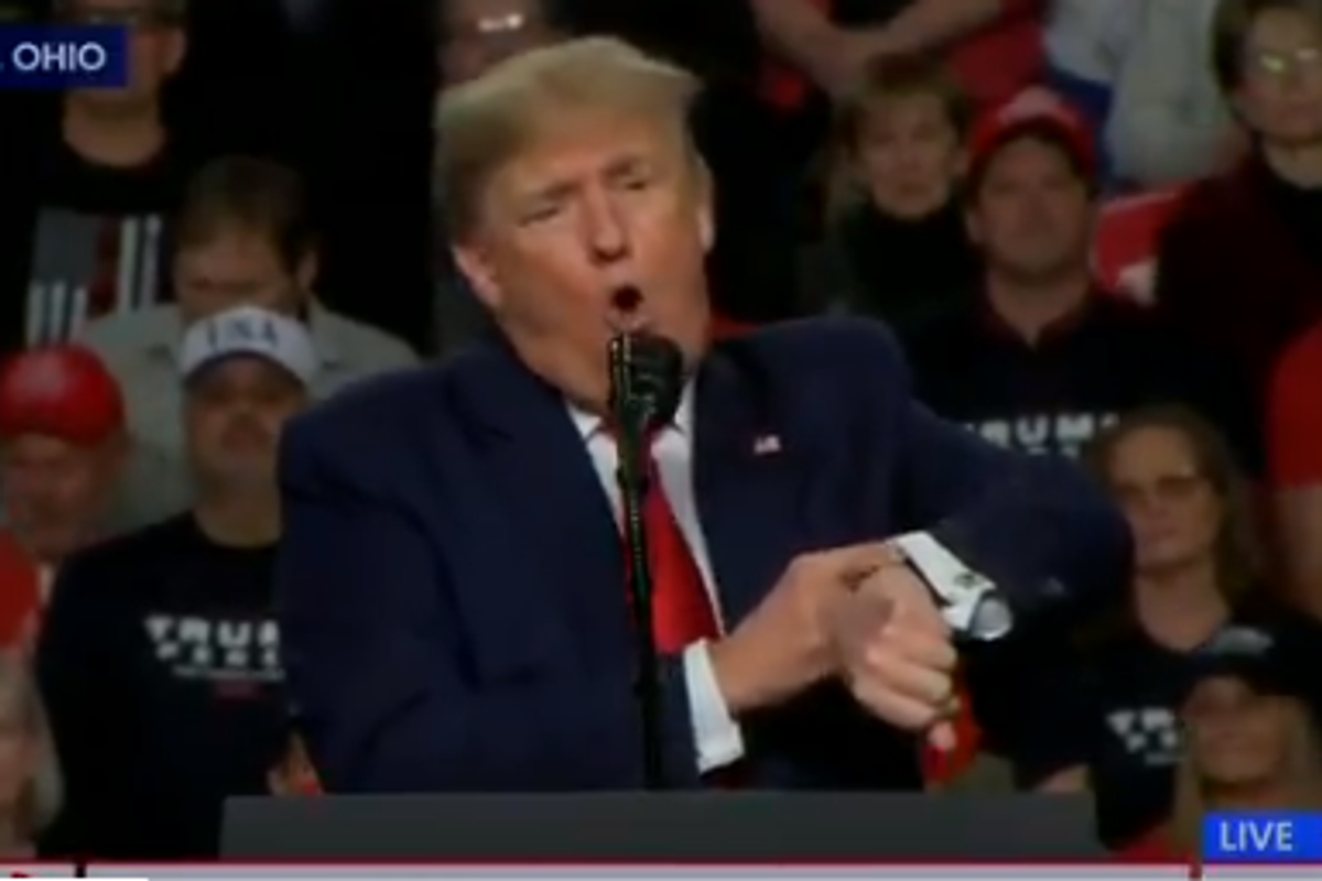 Trump Hitler Rally Mostly About Adam Schiff's Nine Inches Or Something, We Dunno