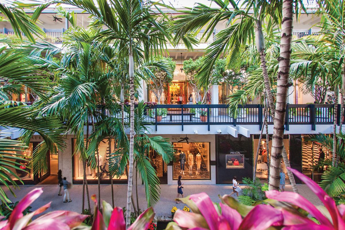 The retail shops at Bal Harbour, Miami.