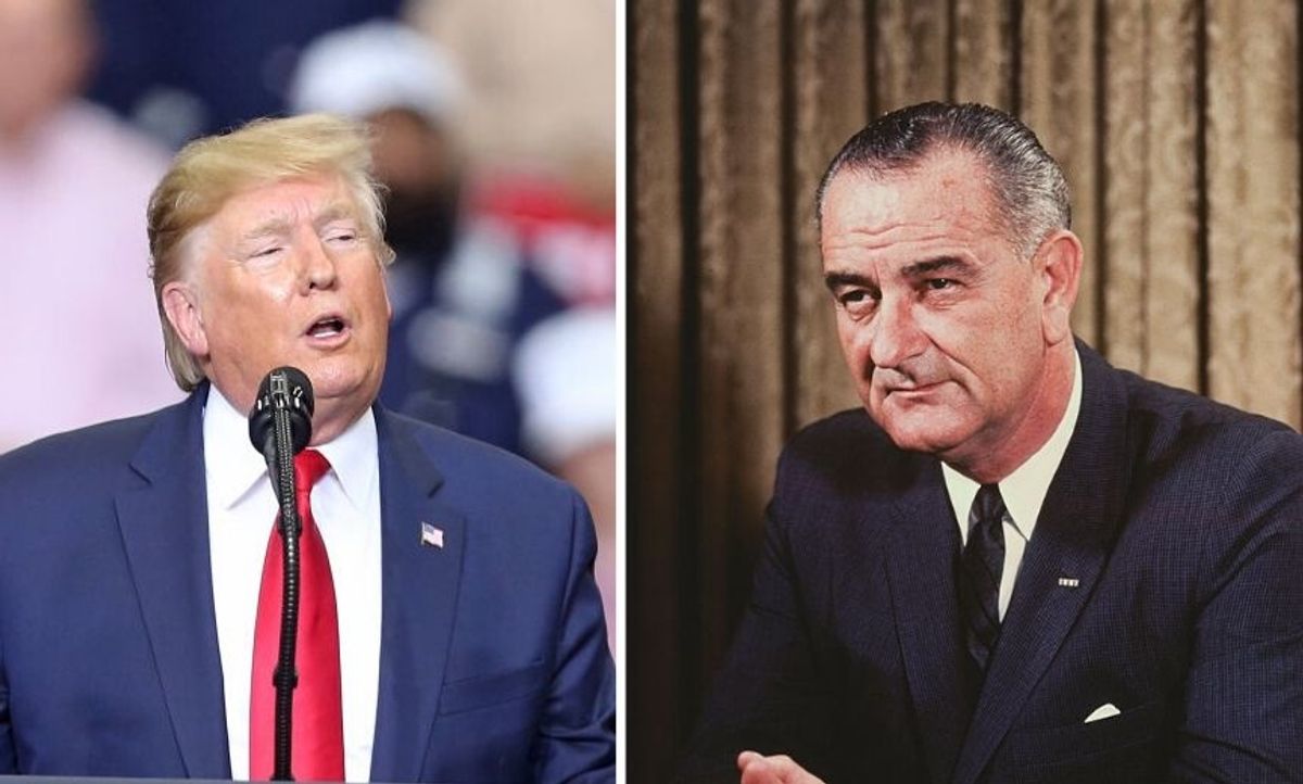Trump Bizarrely Suggests That Lyndon B. Johnson Is In Hell—And Approves Of His Ukraine Phone Call, Of Course