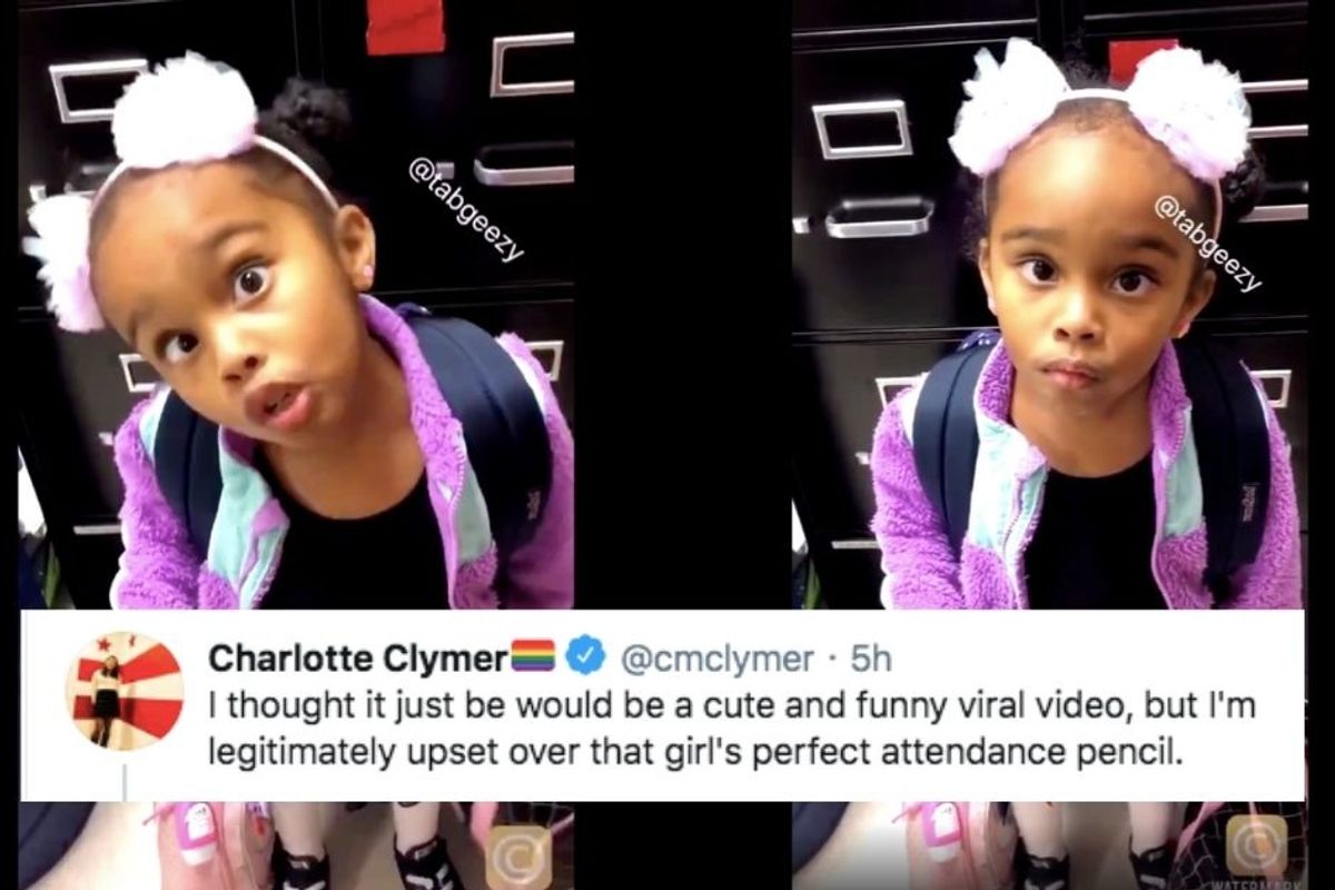 People are ready to throw down for an adorable little girl who just wants her pencil back