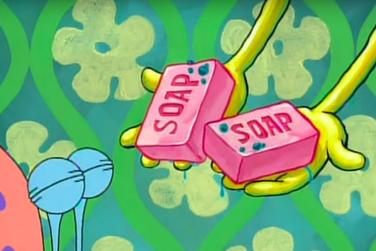 spongebob dont drop the soap
