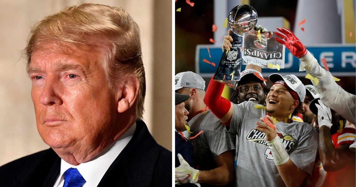 Trump Is Getting Roasted Hard For Congratulating The State Of Kansas After The Chiefs' Super Bowl Win