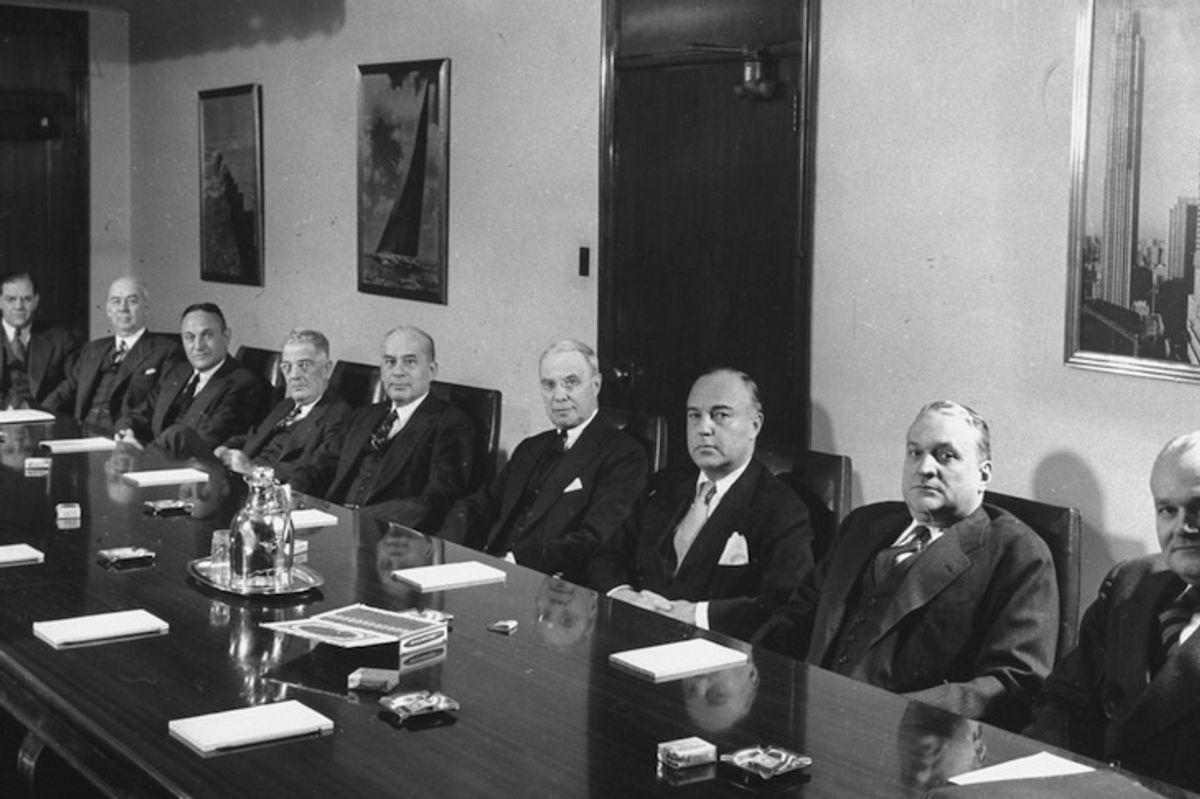 White Men in boardroom