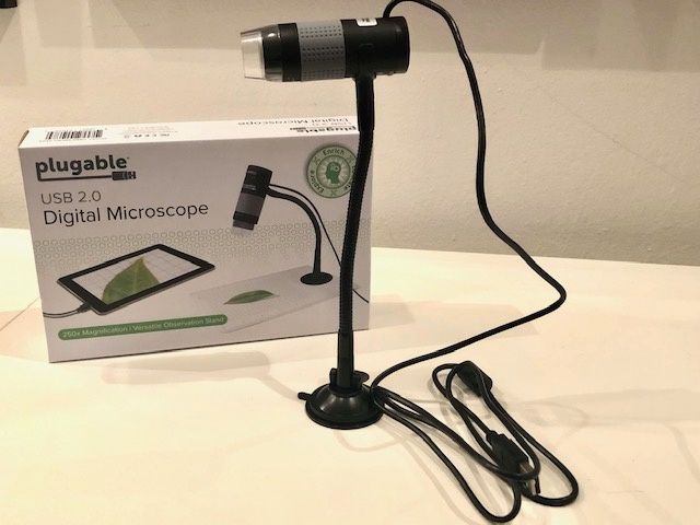 Mac . Linux 2 MP, 250x Magnification Plugable USB 2.0 Digital Microscope with Flexible Arm Observation Stand for Windows 