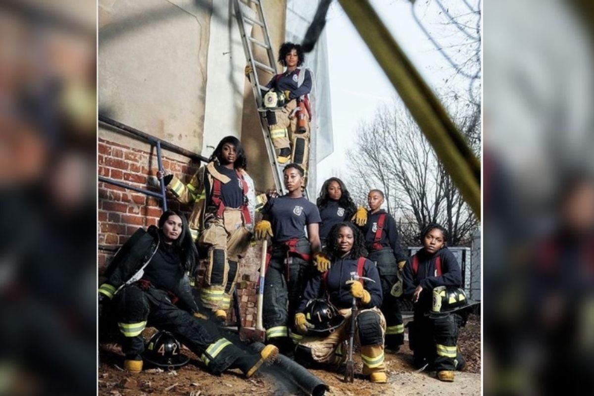 Maryland county turns firefighter stereotype on its head—and the photo itself is pure fire