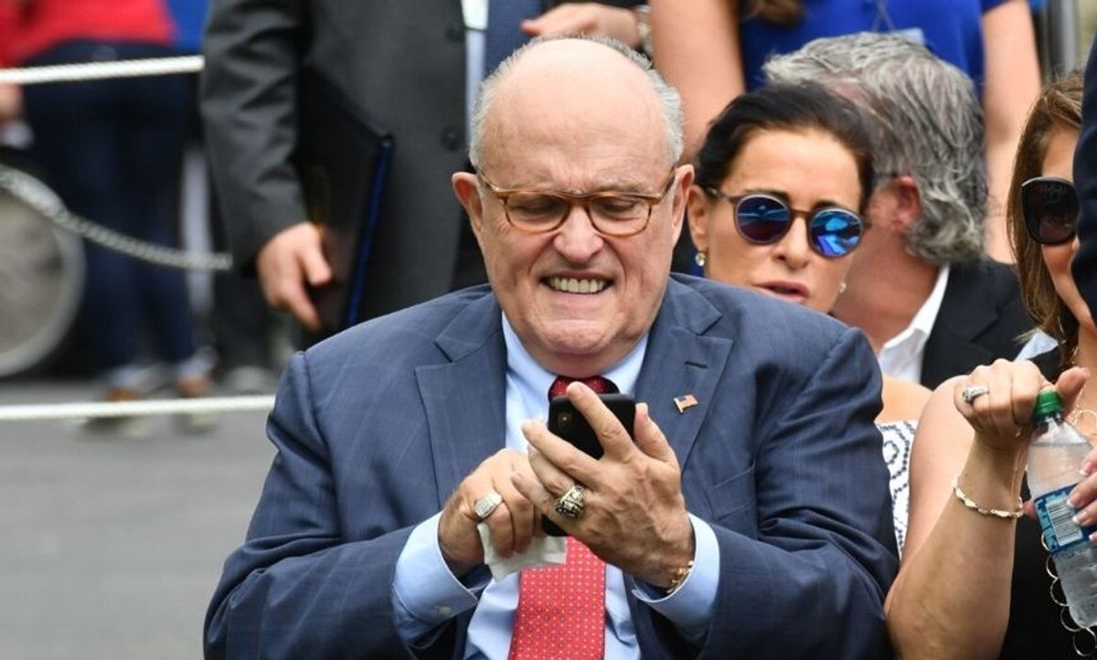Rudy Giuliani Manically Texted Reporter Overnight With Bonkers Theory for Why Democrats Don't Want Him to Testify in Senate Trial