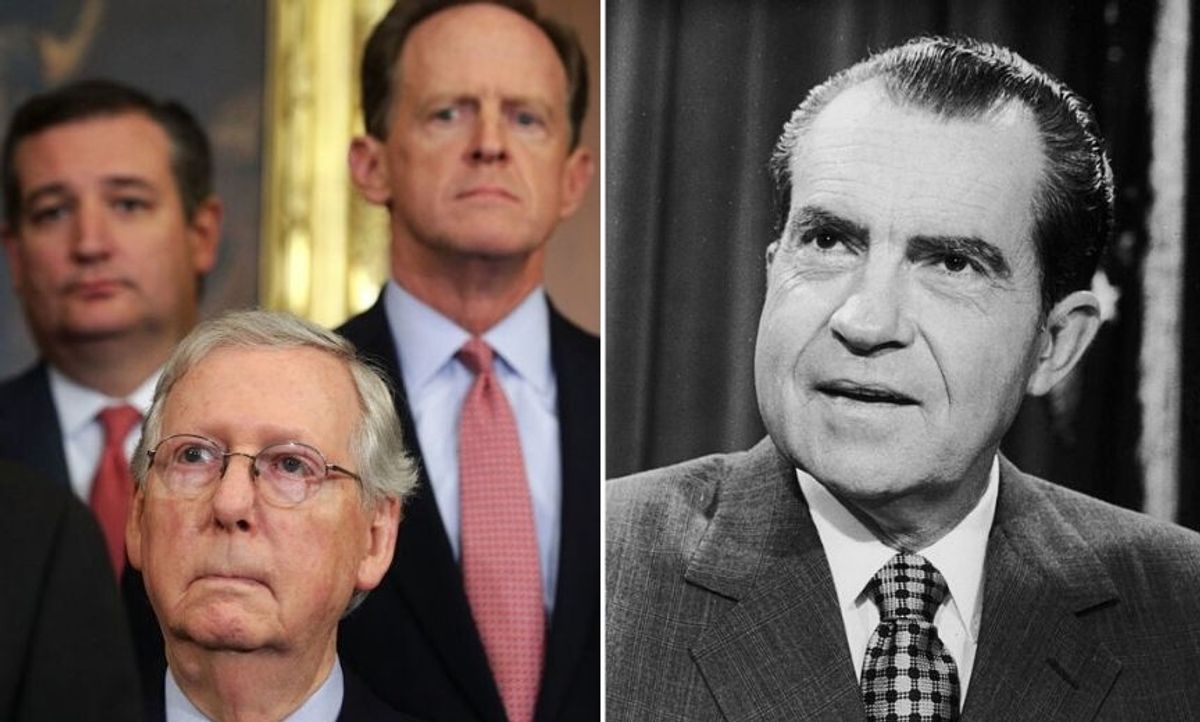 Analysis of Obituaries of Republicans Who Voted on Nixon Impeachment Has a Brutal Lesson for Today's Republicans