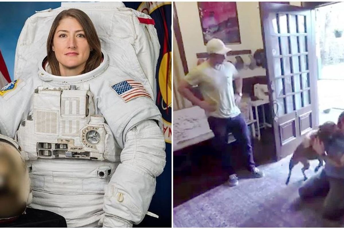 She spent nearly a record year in space. When she finally got home, her dog was over the moon.
