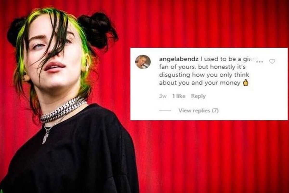 Billie Eilish says Instagram comments were ruining her life. So she quit reading them. Smart.