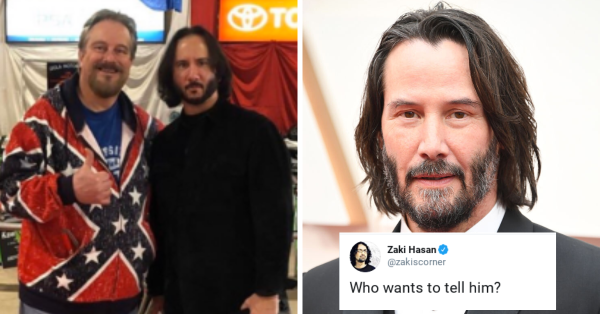 Trump Supporter Roasted After Thinking He Met Keanu Reeves When It Was Clearly Just A Bad Lookalike
