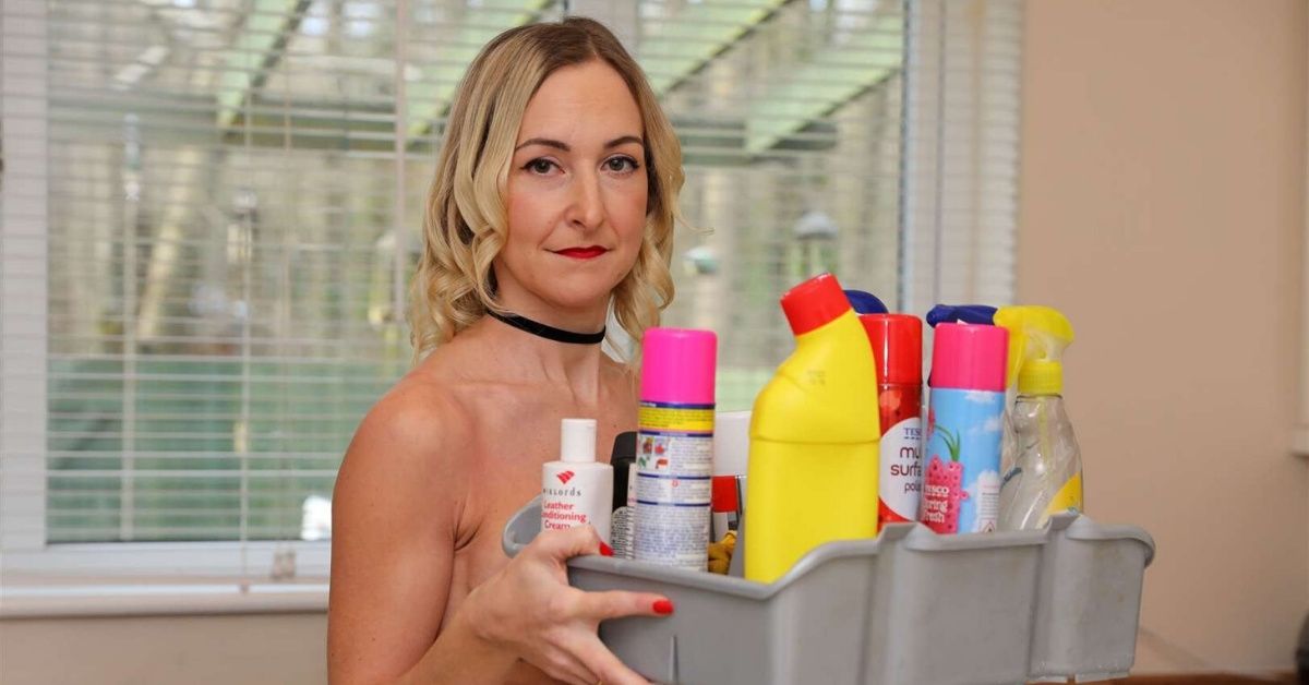 Mom-Of-Three Creates Storm Of Controversy In Her Community After Launching Naked Cleaning Service