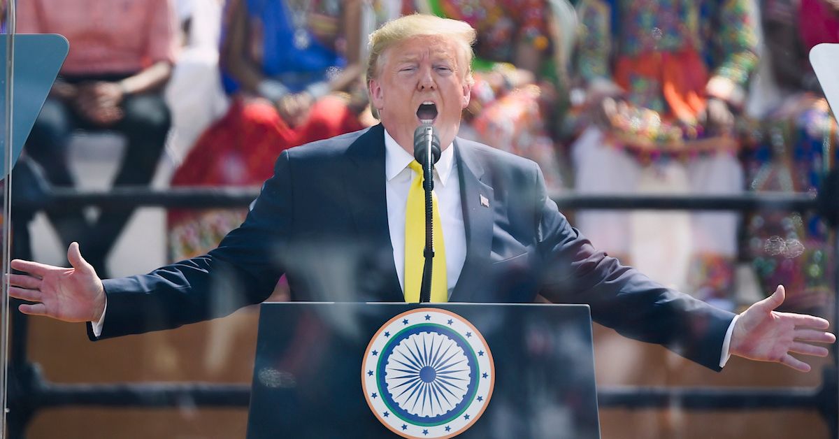 Trump Leaves Everyone Baffled After Entering India Rally To 'Macho Man' By The Village People