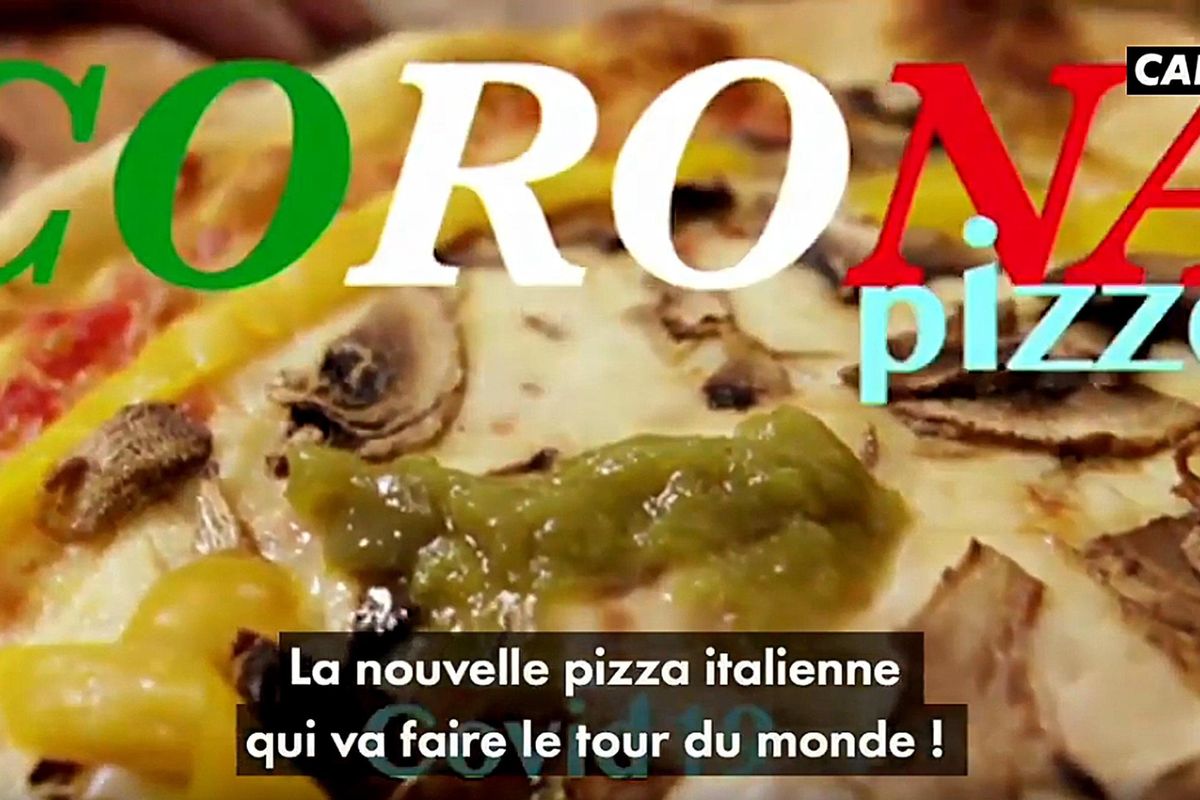 I francesi ci sfottono con la pizza alla tosse e starnuto