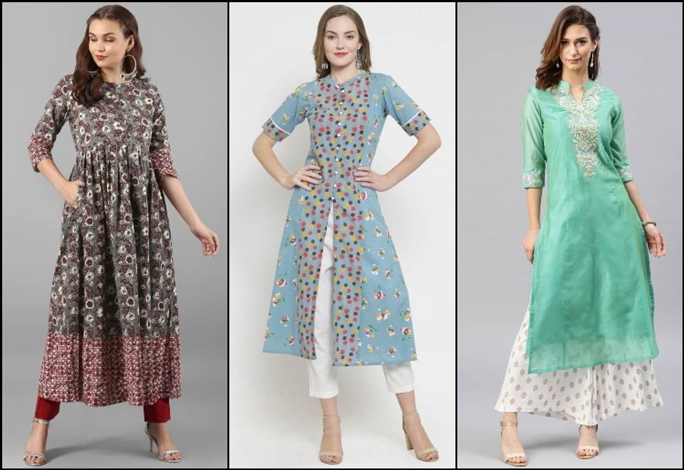 Types Of Kurtis To Nod On According To Your Body Figure!