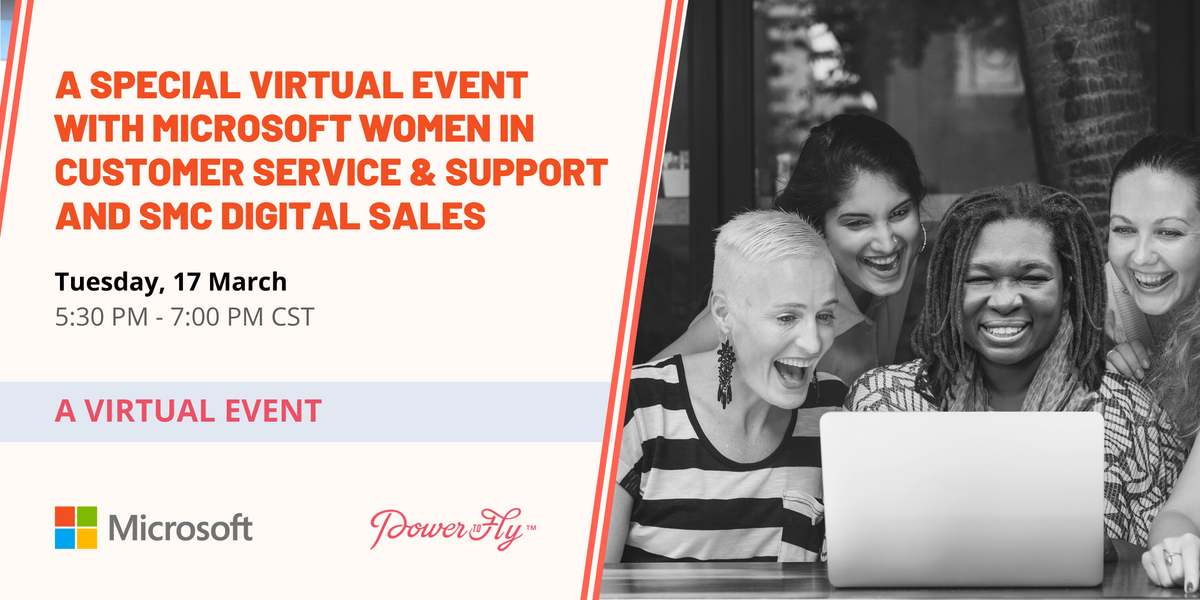 A Special Virtual Event with Microsoft Women in Customer Service & Support and SMC Digital Sales