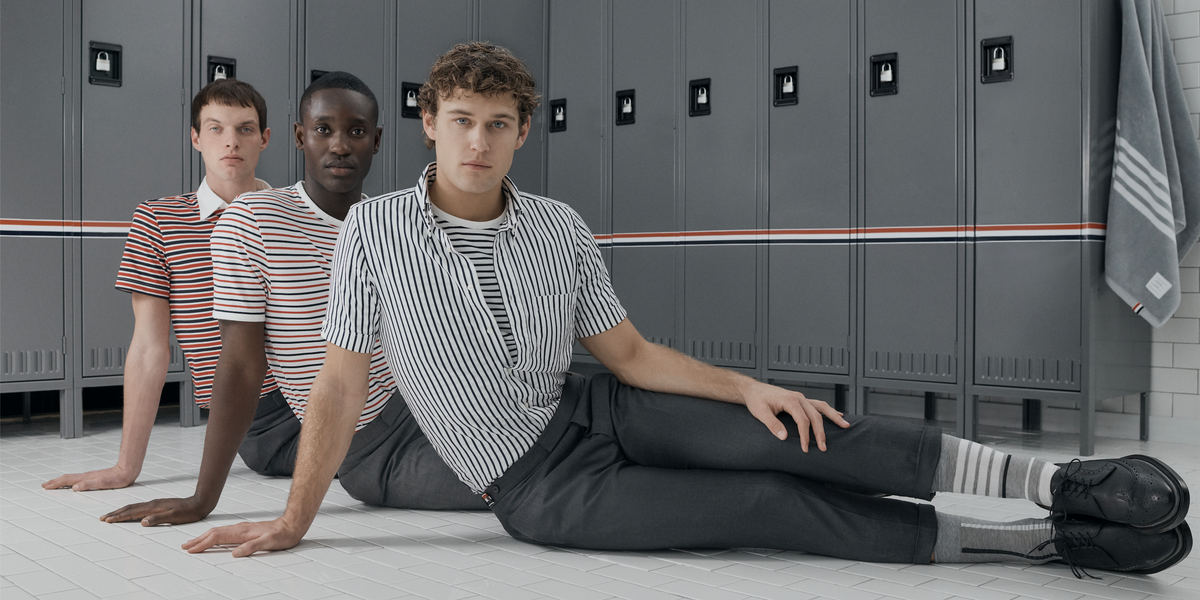 Thom Browne's Varsity Locker Rooms Are a College Athlete's Fantasy