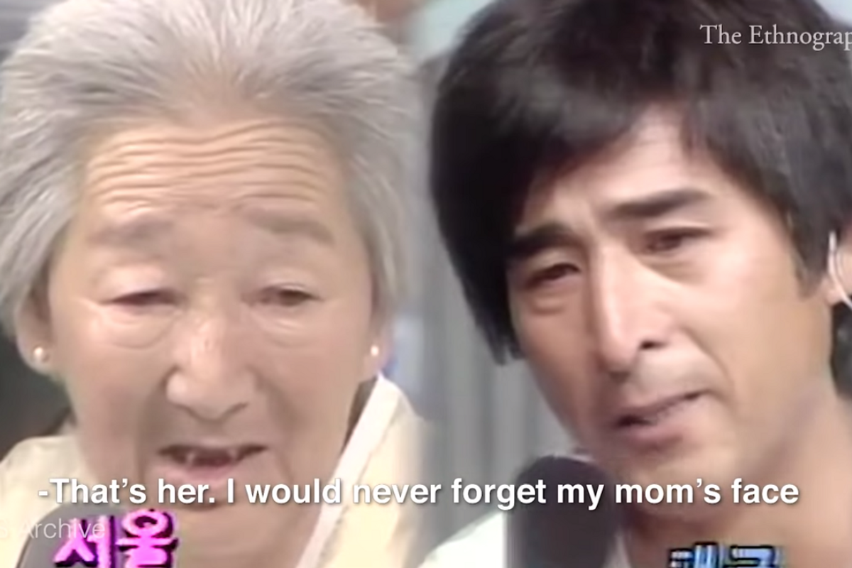 In 1983, a Korean TV station ran a live show reuniting families separated by war. It became a 138-day marathon of hope.