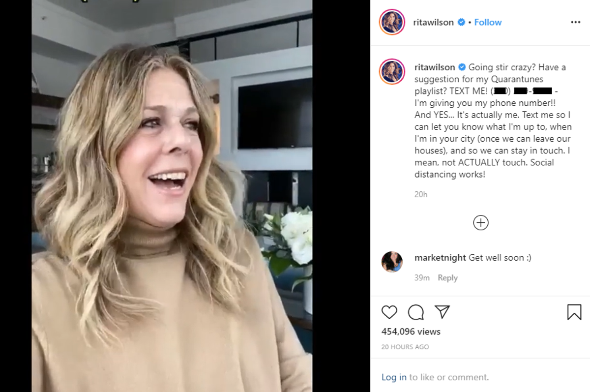 Rita Wilson on Instagram