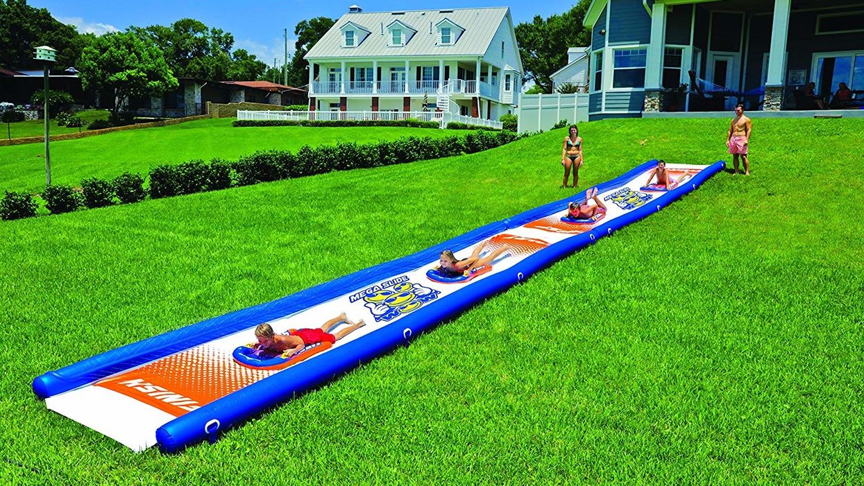 This 25-foot backyard waterslide will let you slide your way into some serious summer fun