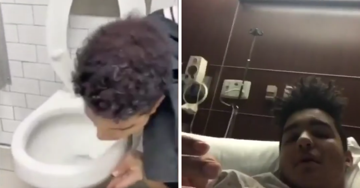 Influencer Who Licked A Toilet Seat As Part Of Tiktok Virus Challenge