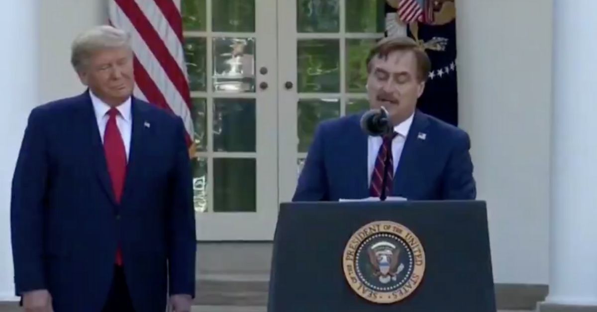 The CEO Of MyPillow Spoke At Trump's Briefing And Went Off Script With A Bizarre Religious Rant About Trump's Election Being Divine Intervention