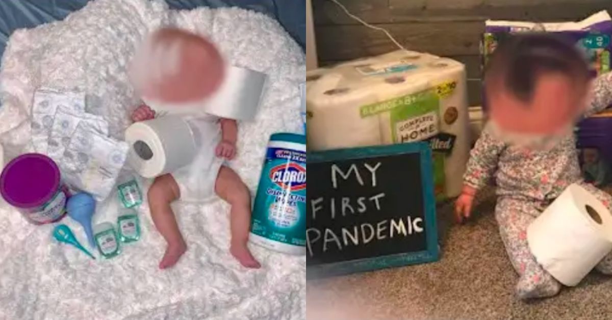 Woman Says She Was Kicked Out Of Facebook Group After Criticizing Moms For Posting Cutesy 'Baby's First Pandemic' Photo Shoots