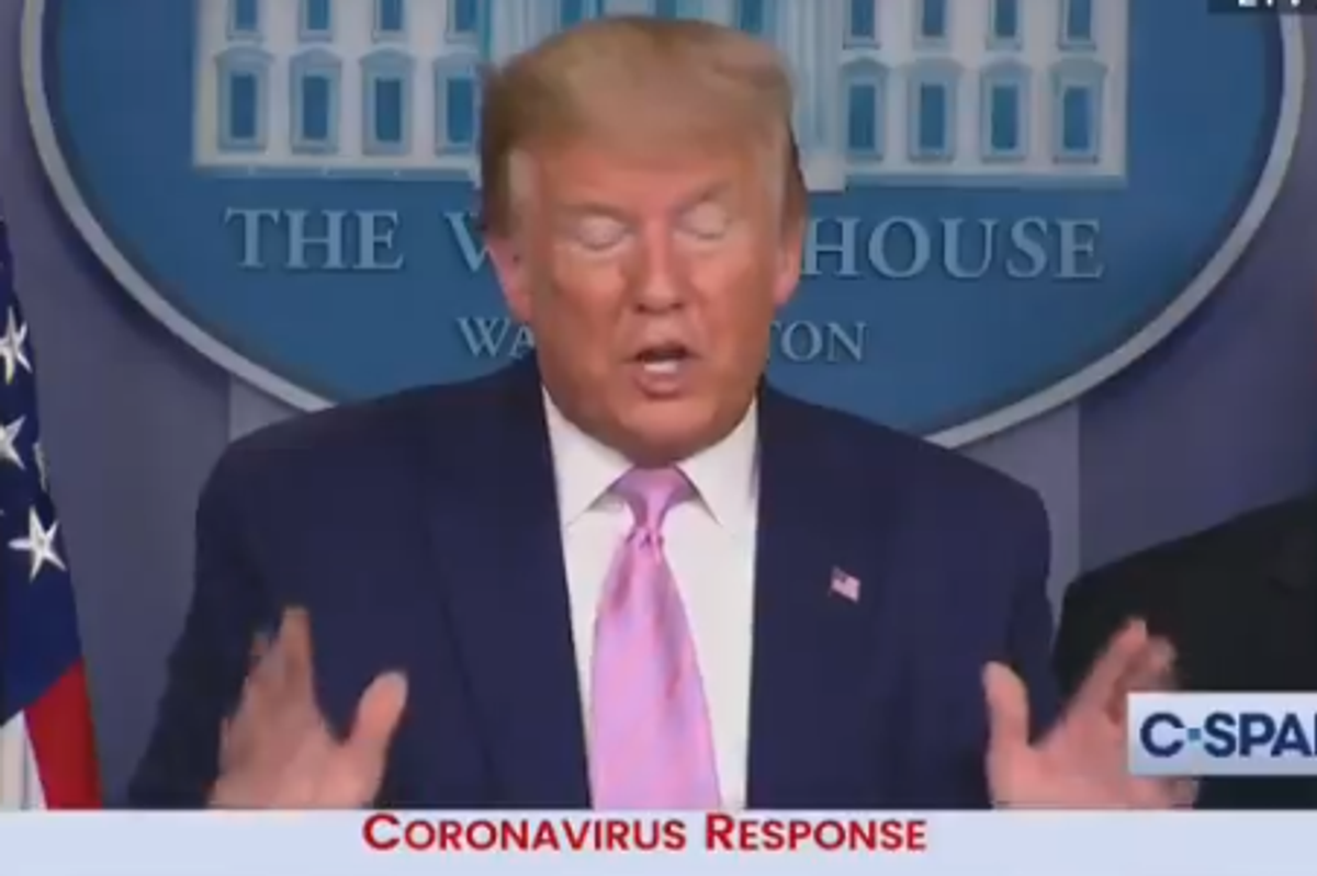 Trump Done Being Serious About Coronavirus, Decides To Just Be Big Stupid Lie-Racist Again