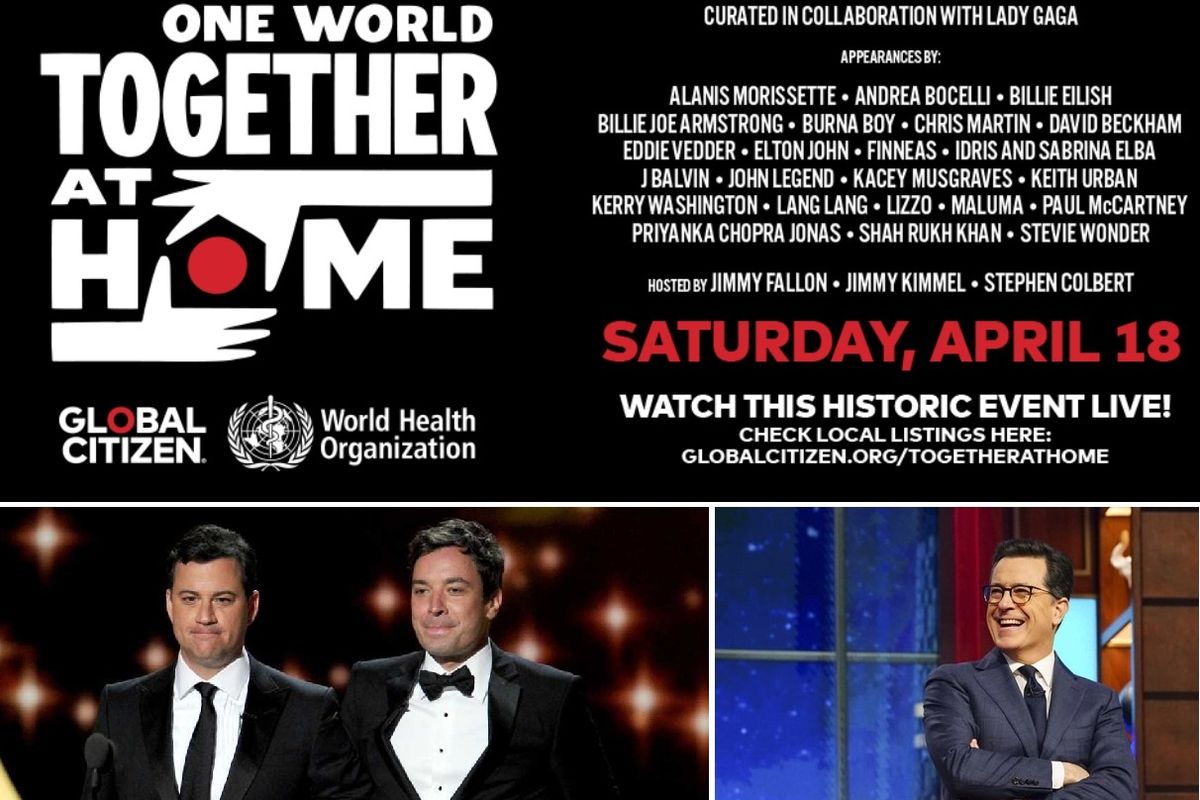Colbert Kimmel Fallon One World: Together at Home