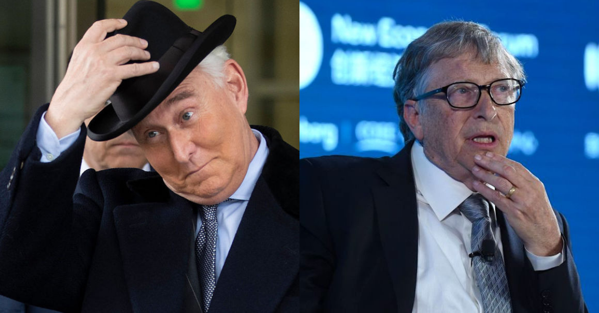 Roger Stone Spouts Bonkers Theory That Bill Gates Created The Virus In Order To Microchip People
