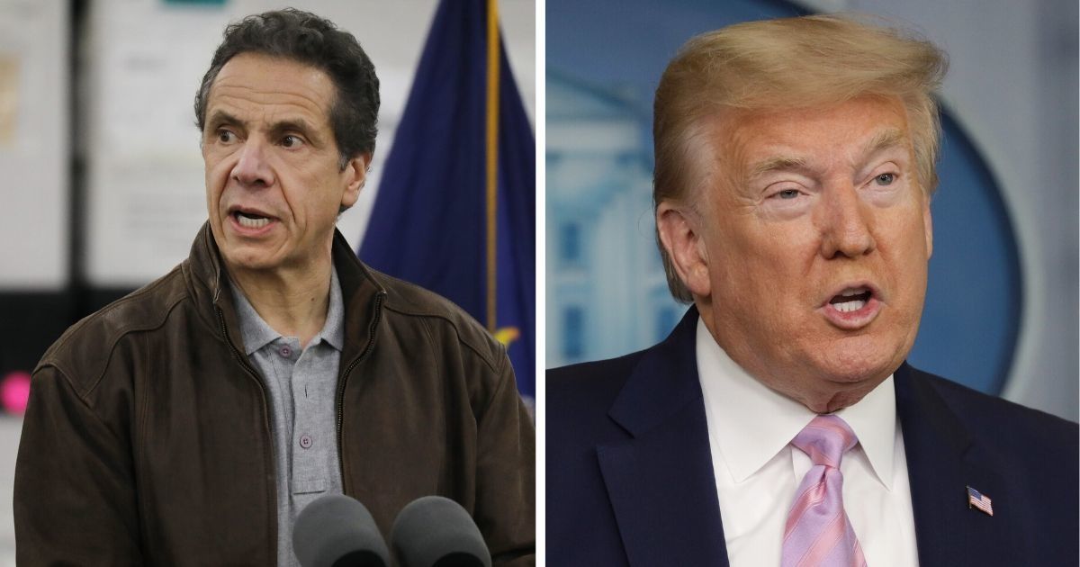 Gov. Cuomo Threatens To Sue After Trump Blasts Him For Daring To Question His 'Total Authority' To Reopen U.S.
