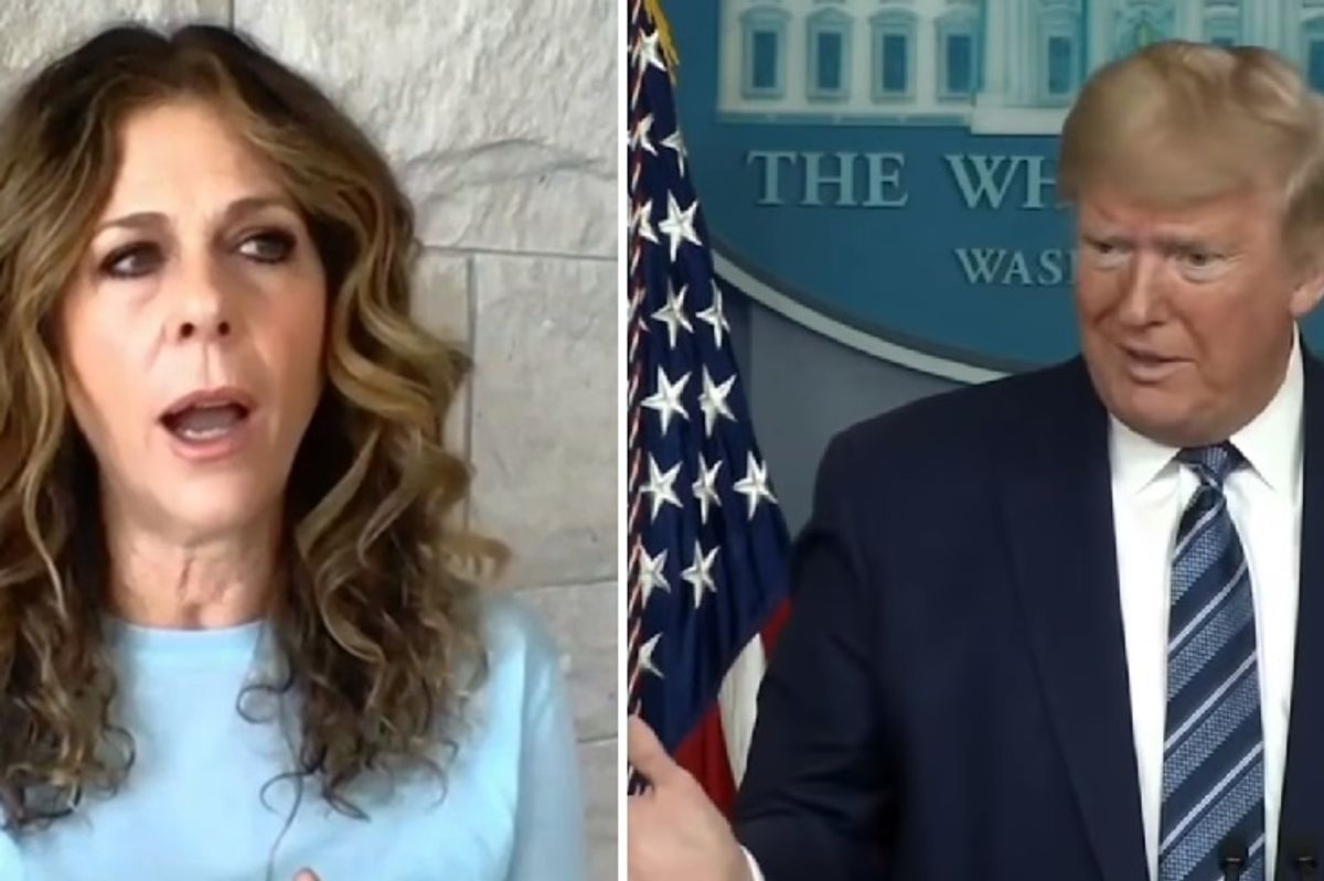 Rita Wilson and Donald Trump